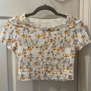 SHEIN floral crop top